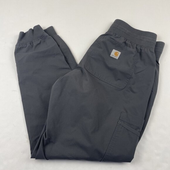 Carhartt Force Scrub Jogger Pants Women’s S Regular Pull On Drawstrings Gray - Picture 1 of 10
